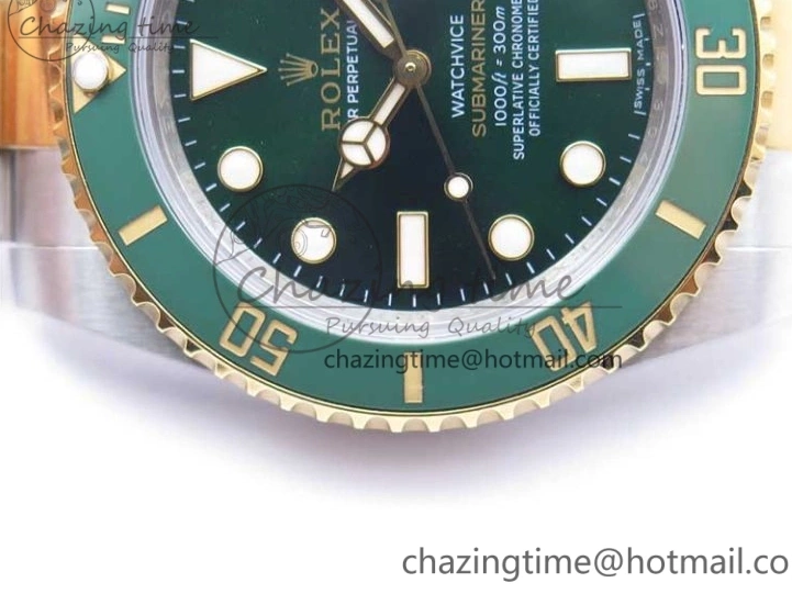 Wrapped MAX VRF Dial Green Bracelet A2836 116613 Edition Bezel on YG Submariner Version Best SS YG LV 0831